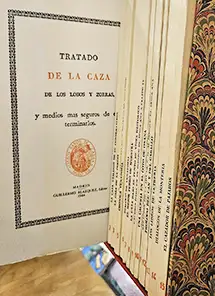 Libros raros de caza. Curiosidades bibliográficas del siglo XIX. 15 VOLÚMENES.
